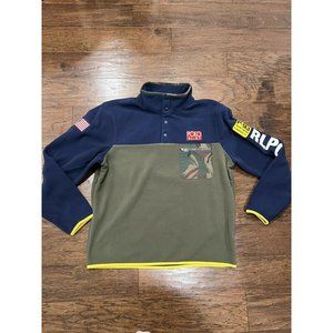 New Polo Ralph Lauren Hi Tech Fleece Green P-93 RLPC67 Size (XL) MSRP $198 Camo